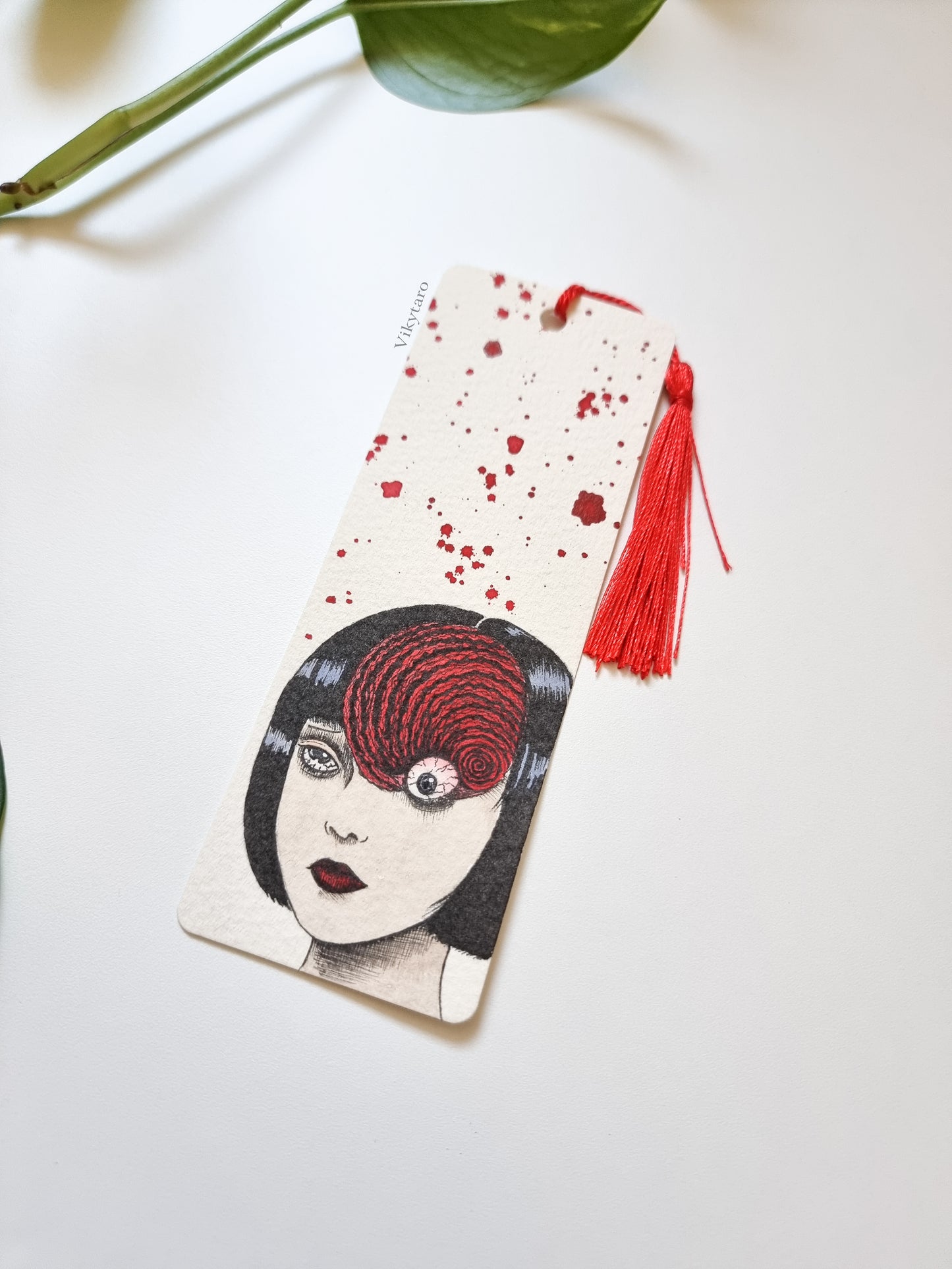 Segnalibri Junji Ito realizzati a mano ad acquerello