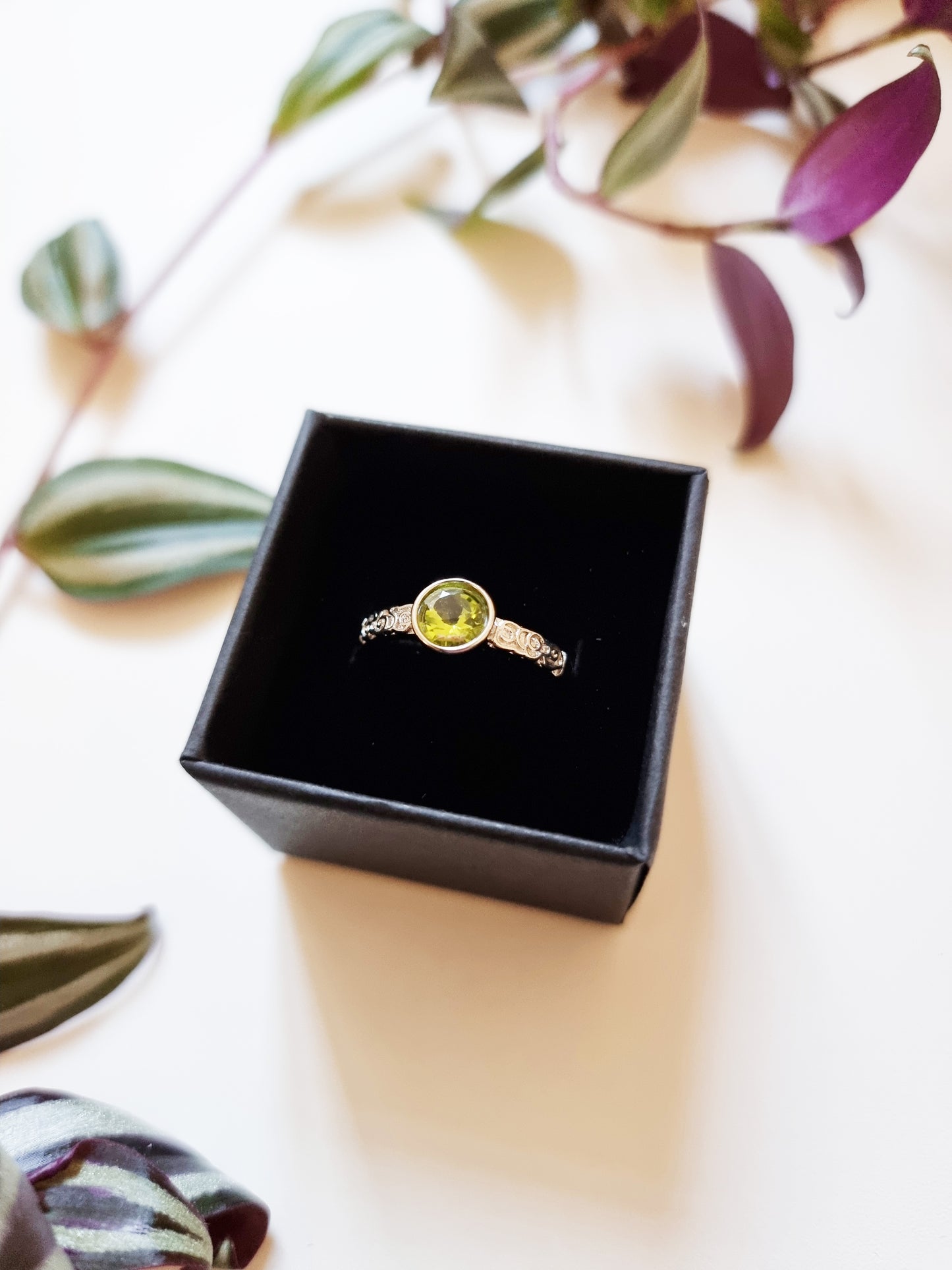 AA Peridot Ring (Adjustable)
