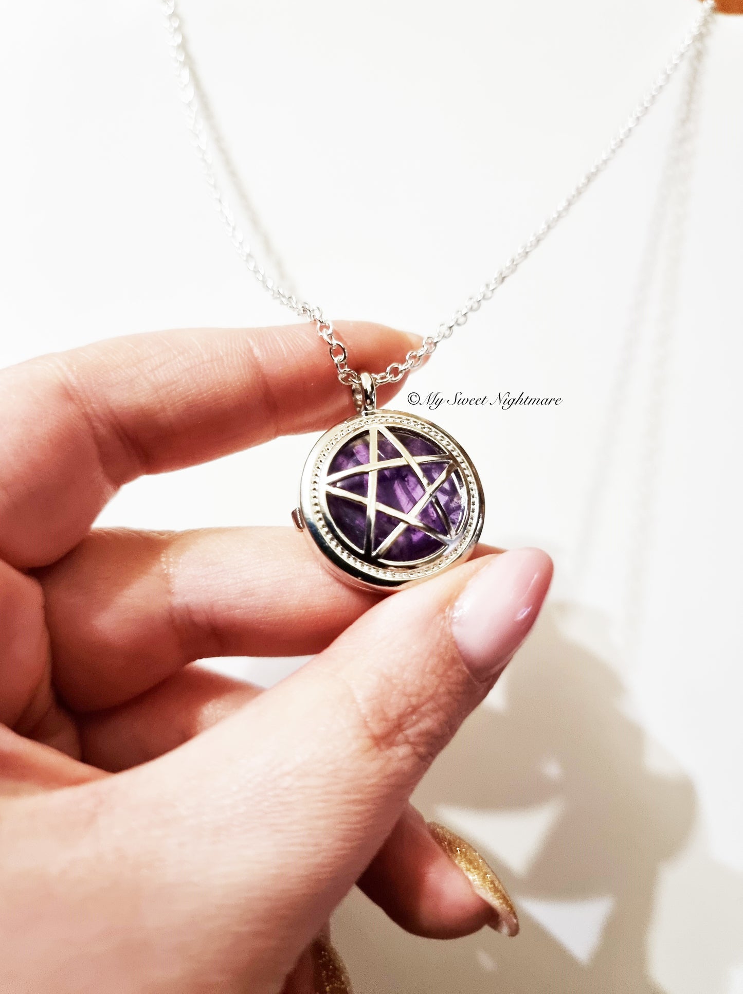 Ciondolo con Pentacolo e Ametista