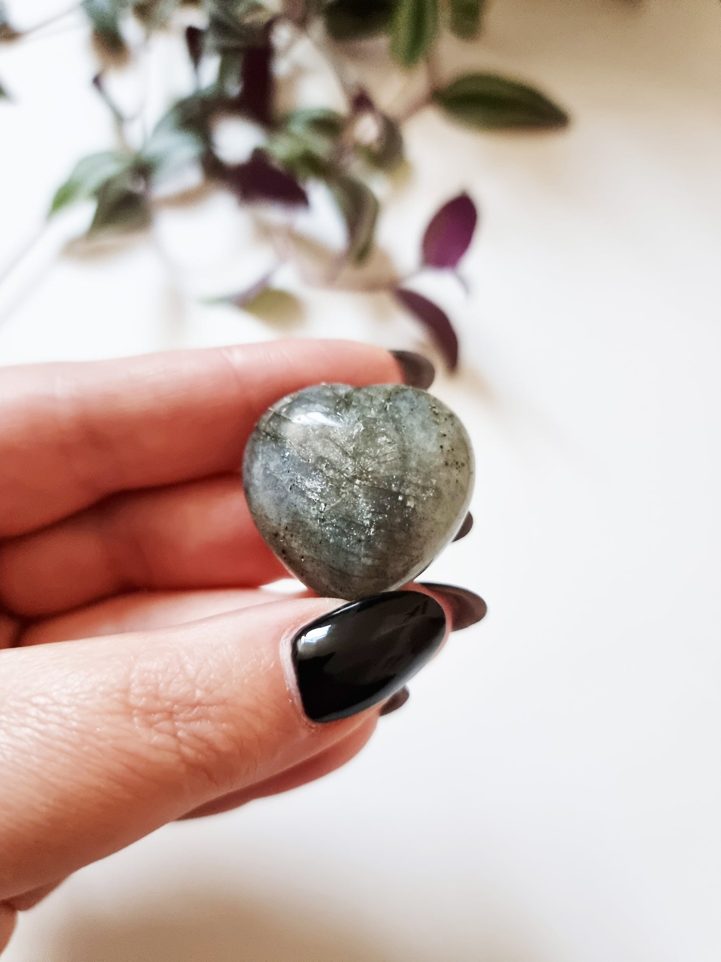 Cuore in Labradorite - Abilità psichiche, Intuizione, Trasformazione