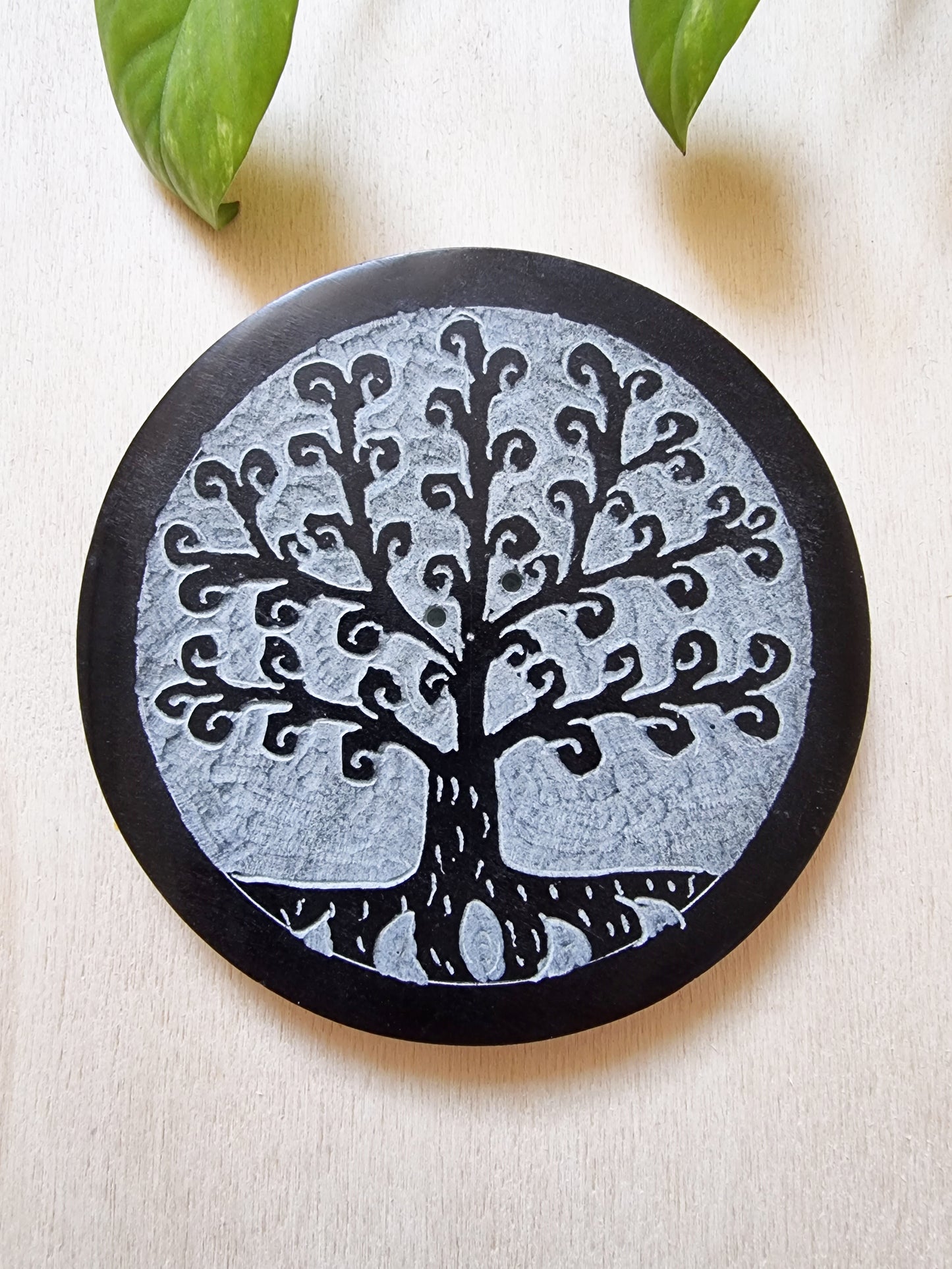 Soapstone Incense Burner - "Tree of Life"