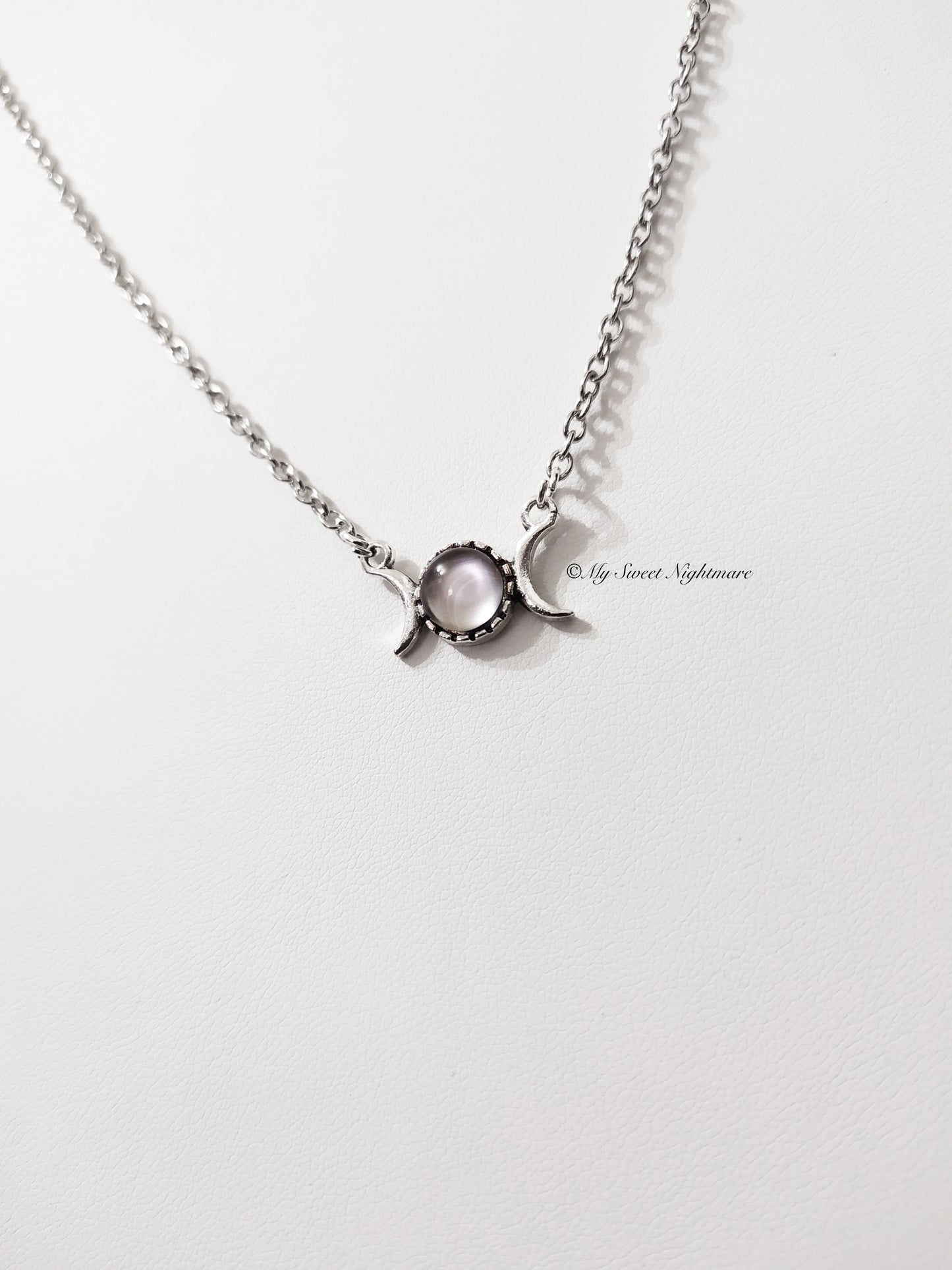 Triple moon minimal silver