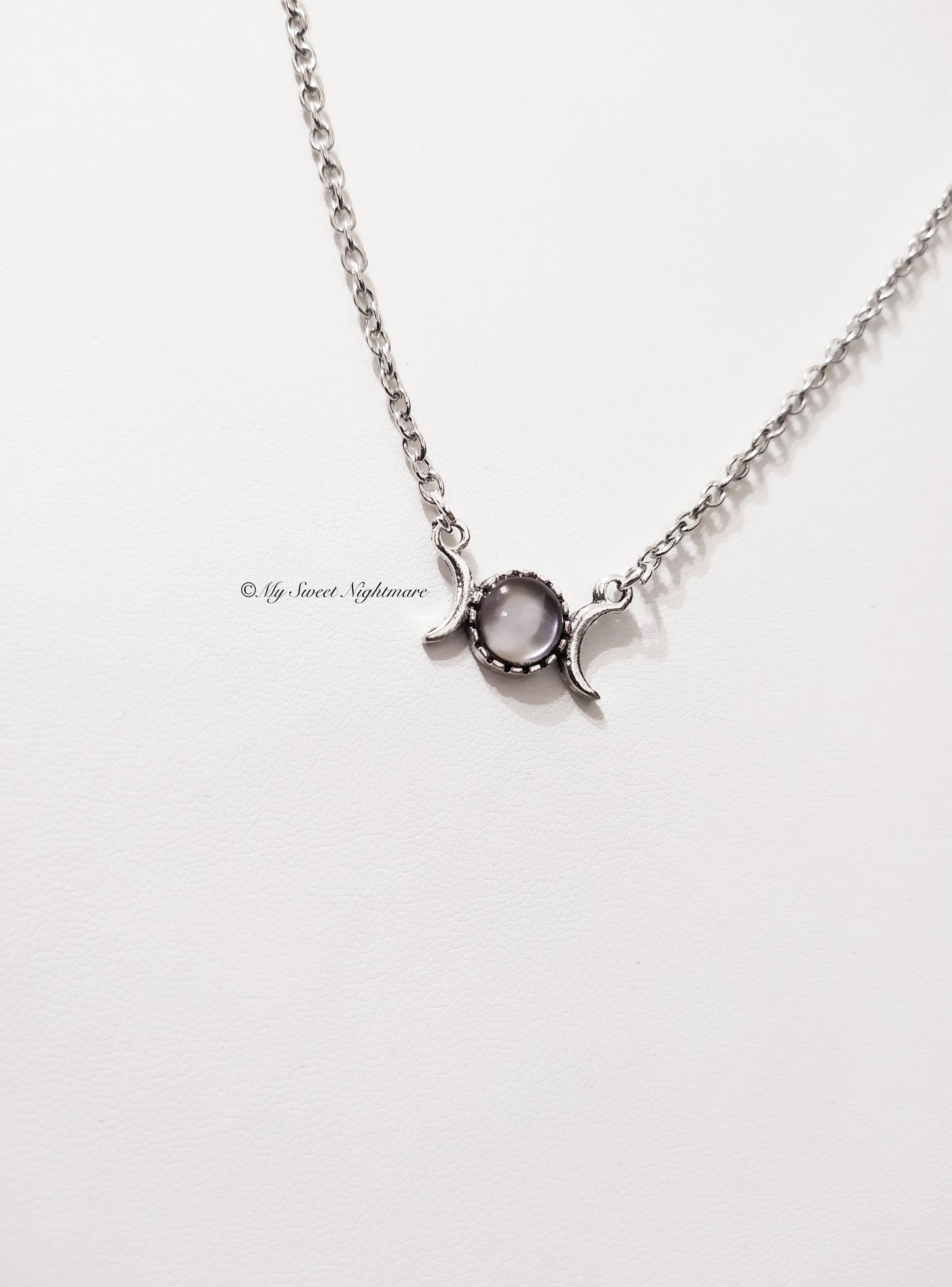 Triple moon minimal silver