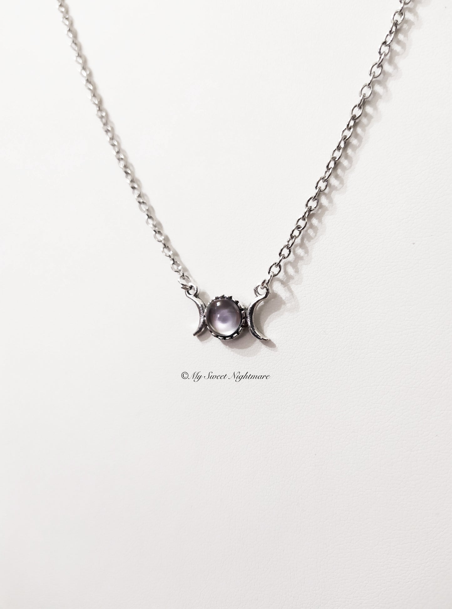 Triple moon minimal silver