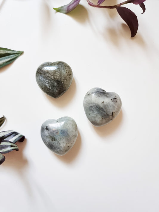 Cuore in Labradorite - Abilità psichiche, Intuizione, Trasformazione