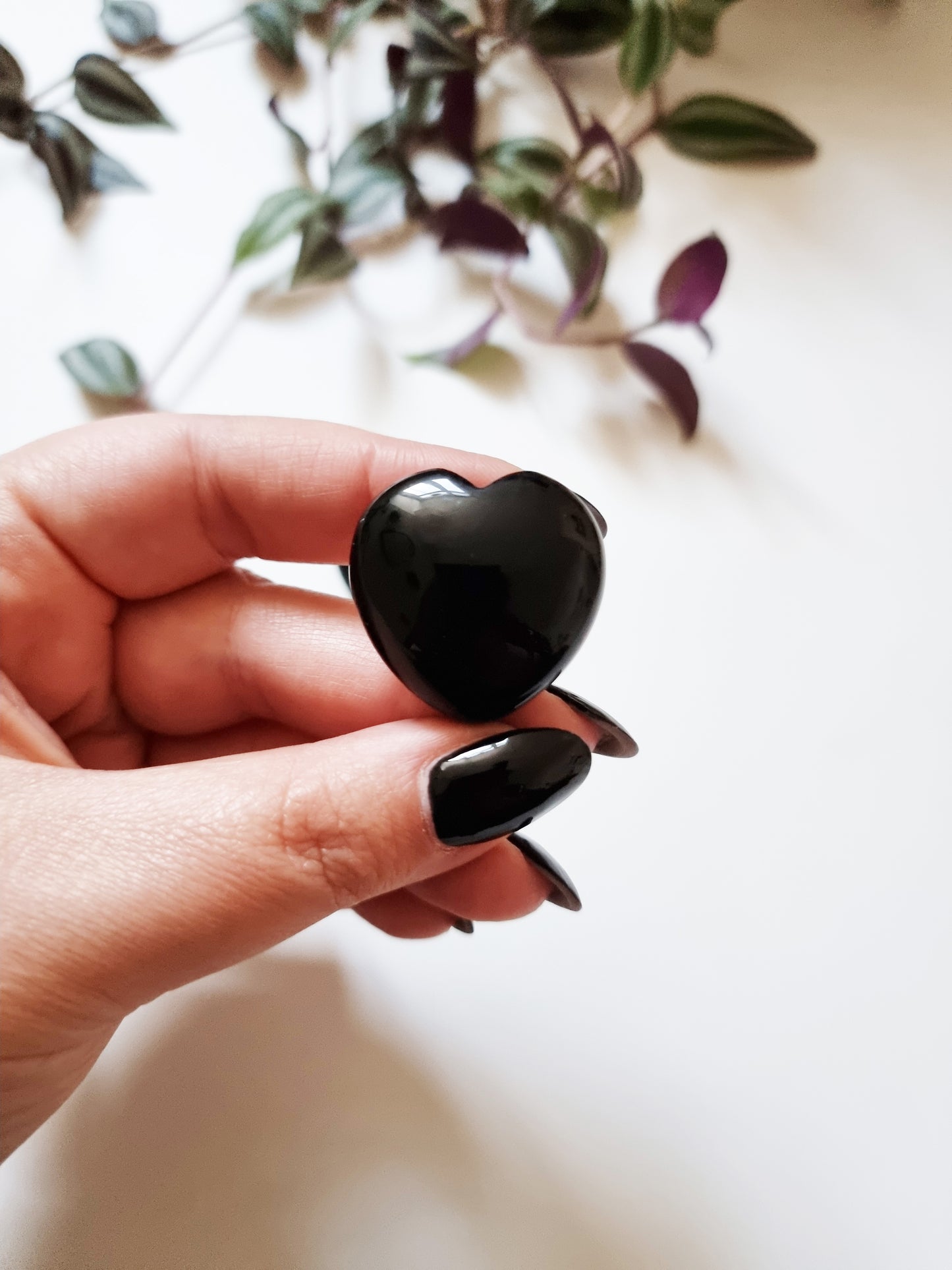 Cuore in Ossidiana Nera - Verità, Introspezione, Protezione