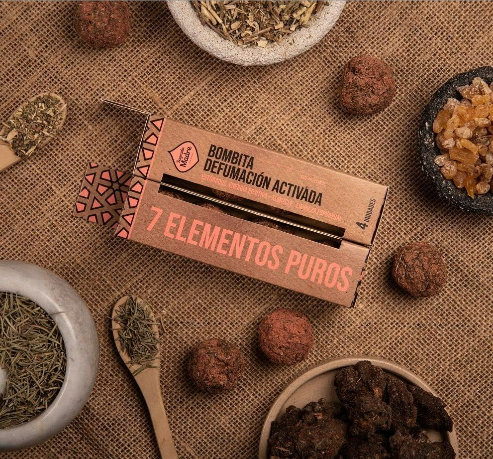 Sagrada Madre - Bombitas 7 elementi puri - Incenso Smudge Ecologico