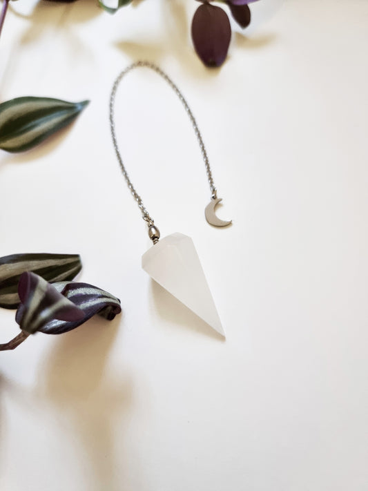 Selenite Divination Pendulum